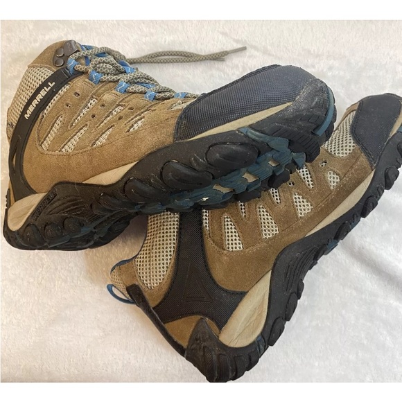 Merrell Kangaroo Celestial Brown Blue Trail Hiking Boots J598204C Women’s Size 9 - Picture 12 of 16